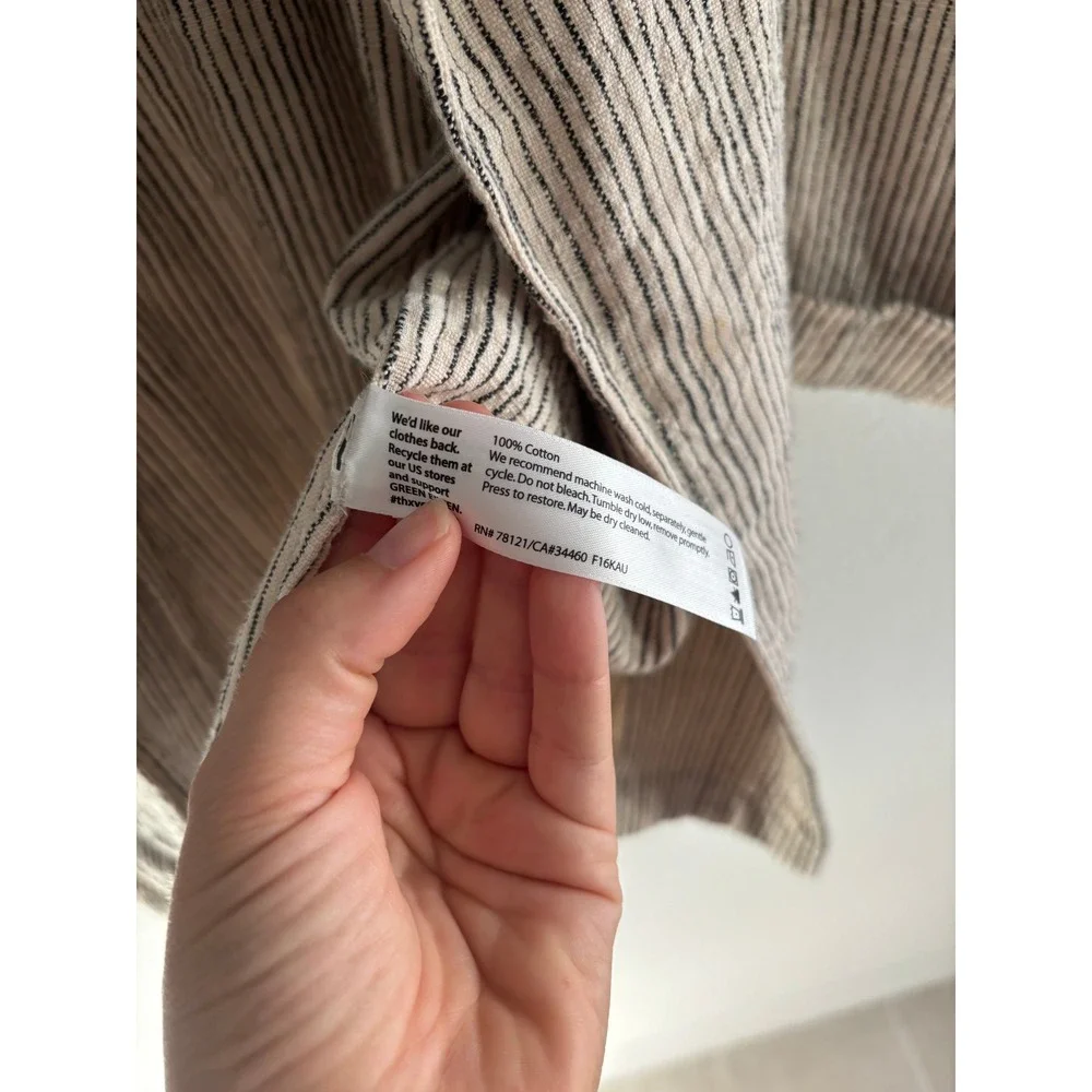 Eileen Fisher Blazer‎ Women Sm Natural Cotton Oversized Minimalist Sustainable